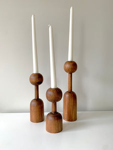 Taper Wooden Candle Holder Set No.1