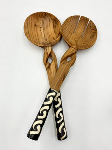 Wooden Salad Serving Spoon Set