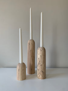 Taper Wooden Candle Holder Set No.3