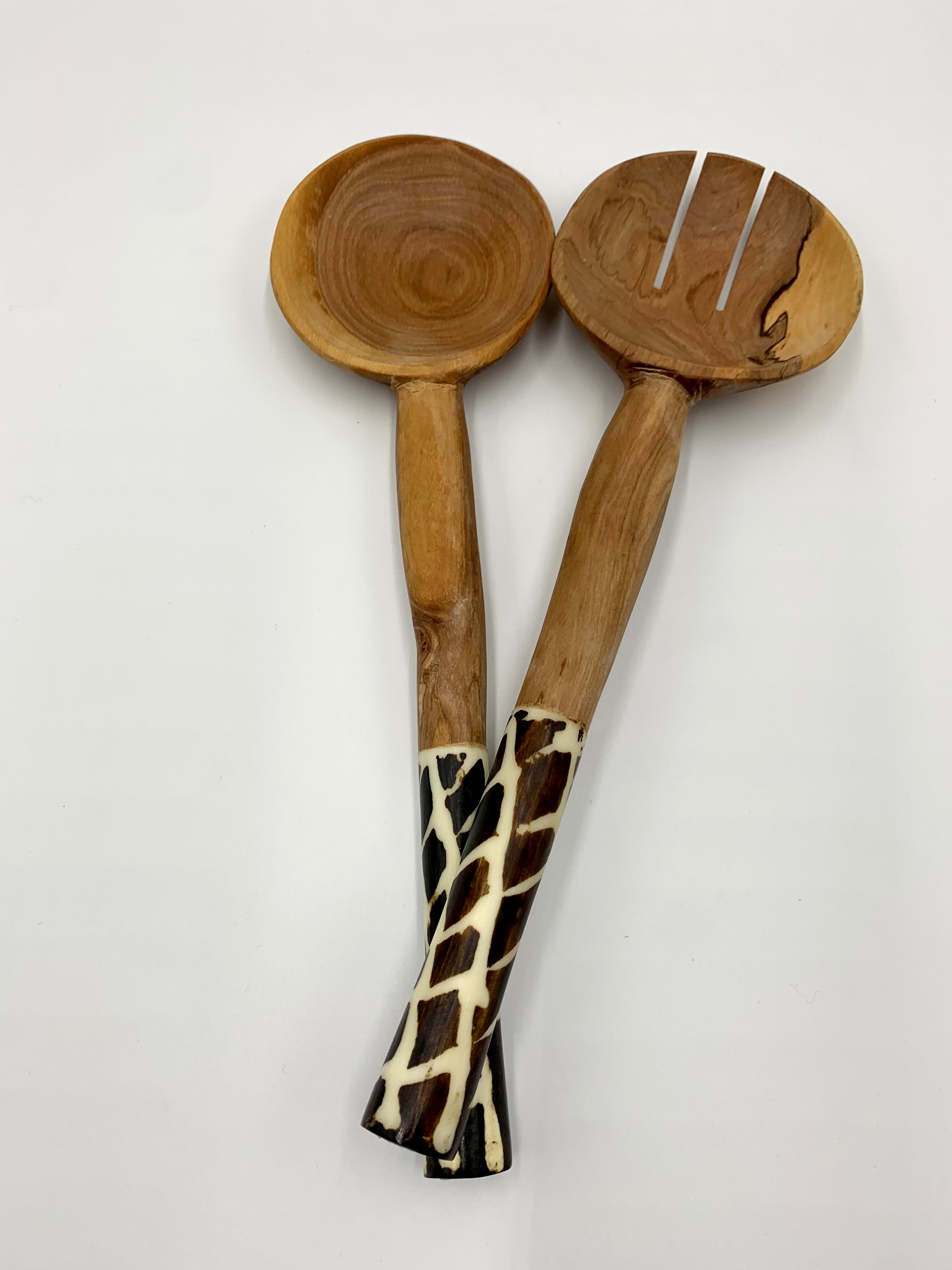 Wooden Salad Serving Spoon Set