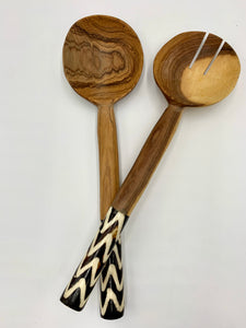 Wooden Salad Serving Spoon Set